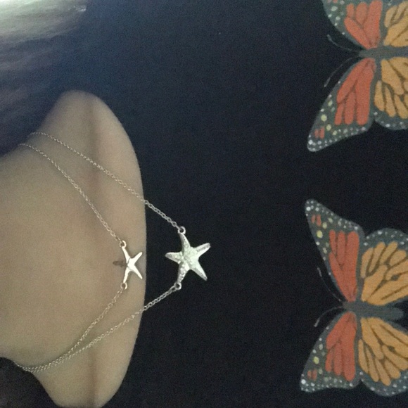 A set of 2 combined starfish necklaces - Picture 2 of 3